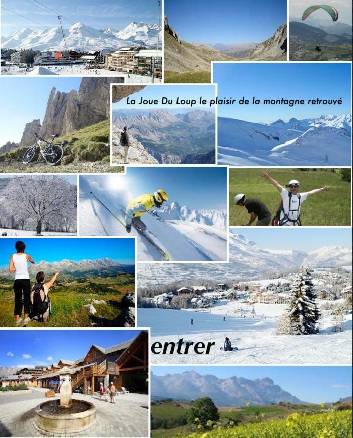 Appartement montagnard LA JOUE DU LOUP 30M² PIED PISTES 5pers 3+++ La Joue du Loup Esterno foto